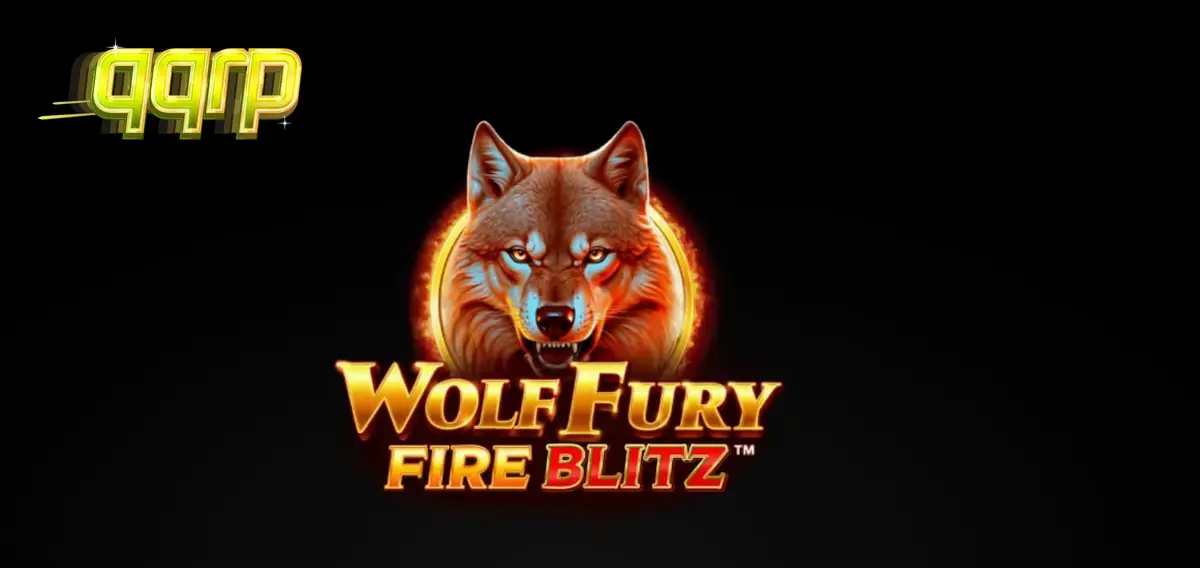Tampilan visual slot Wolf Fury Fire Blitz dengan simbol serigala dan buah-buahan.