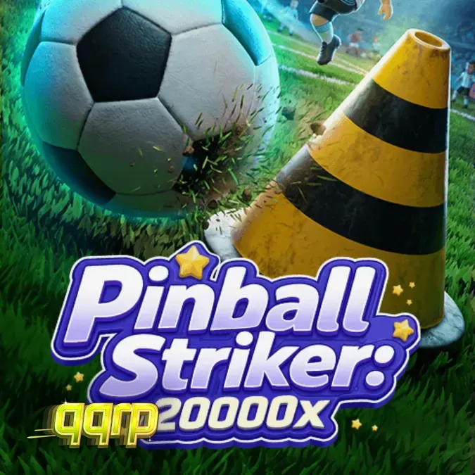Tampilan visual stadion neon dan meja pinball dalam permainan slot Pinball Striker 20,000x